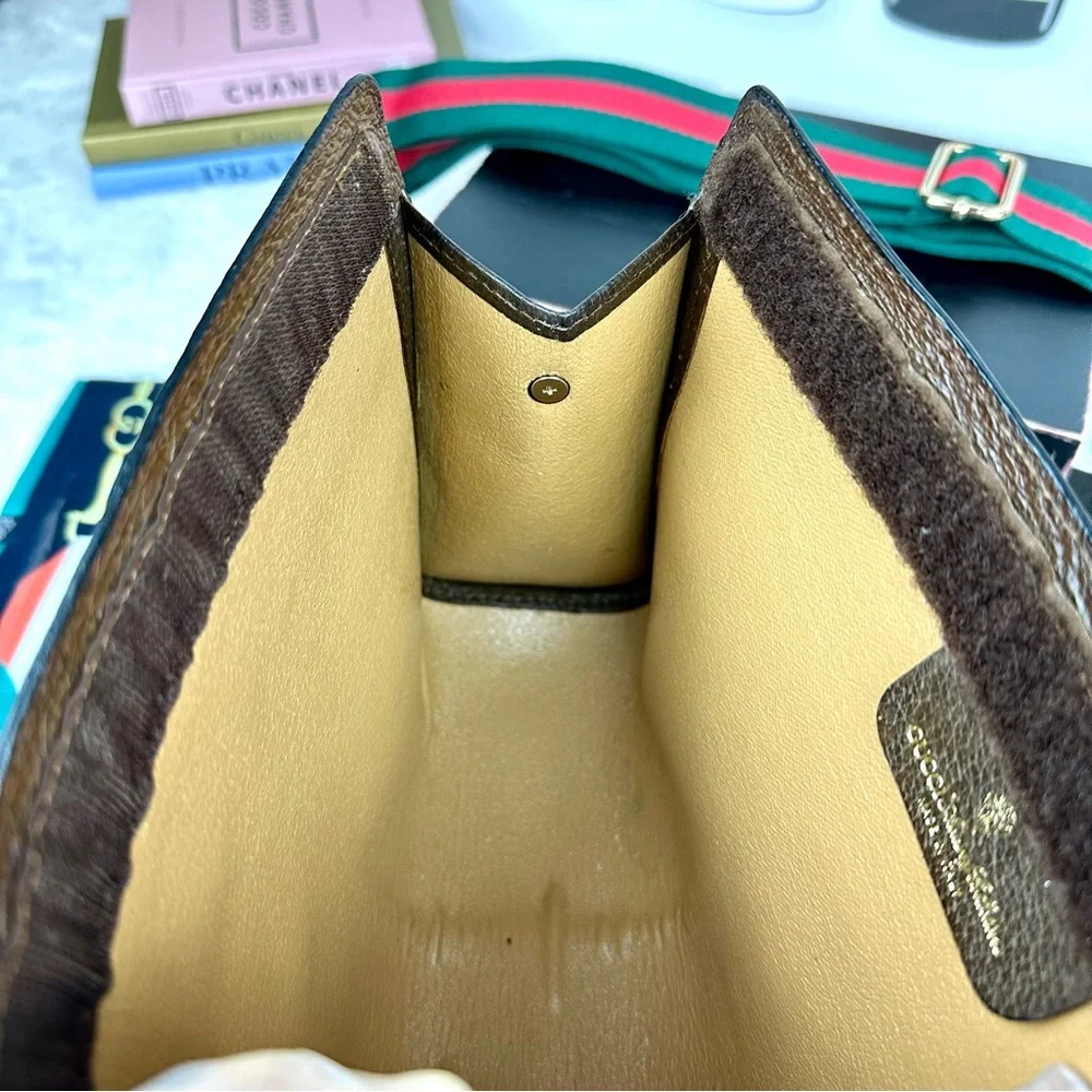 Gucci Ophidia Sherry Line Crossbody pouch Bag with strap and dust bag - Picture 9 of 11